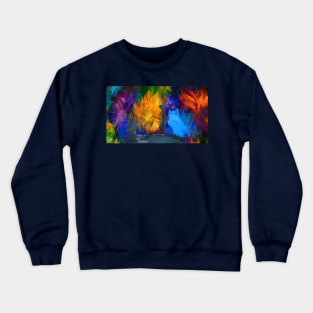 Portrait abstract expressionist nature Crewneck Sweatshirt